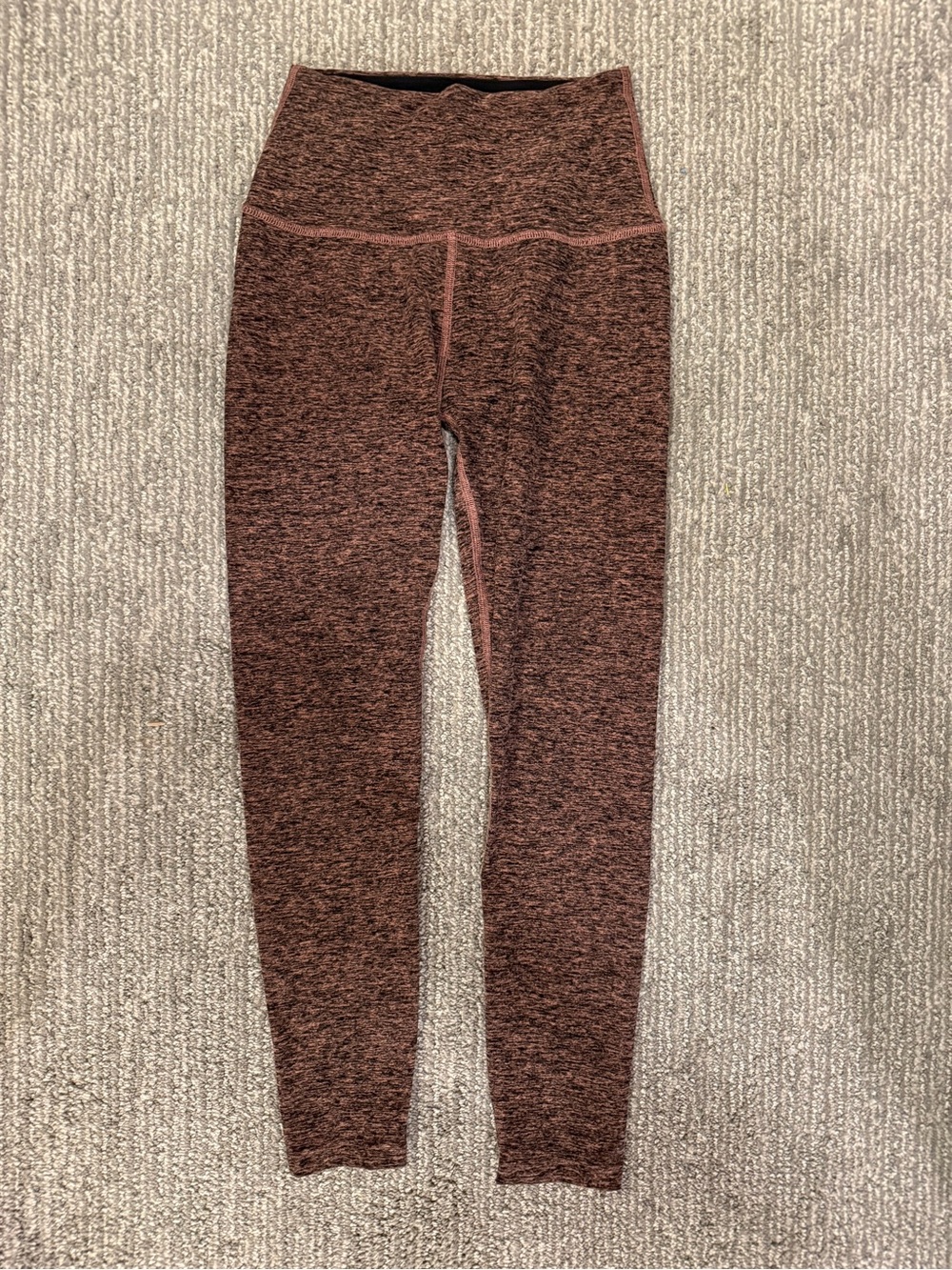 Beyond Yoga Space Dye High Waisted Leggings Pink Black Heather Size S Made USA